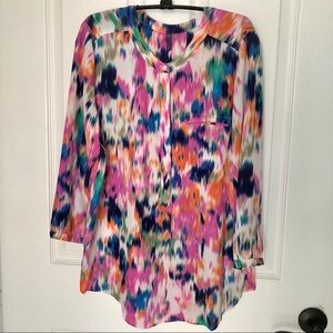 NYDJ multi Colored Blouse Size L